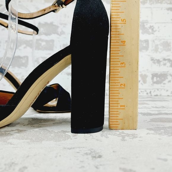 NEW Sam Edelman Yancy Black Heeled Ankle Strap Sandals H263 - Picture 8 of 13